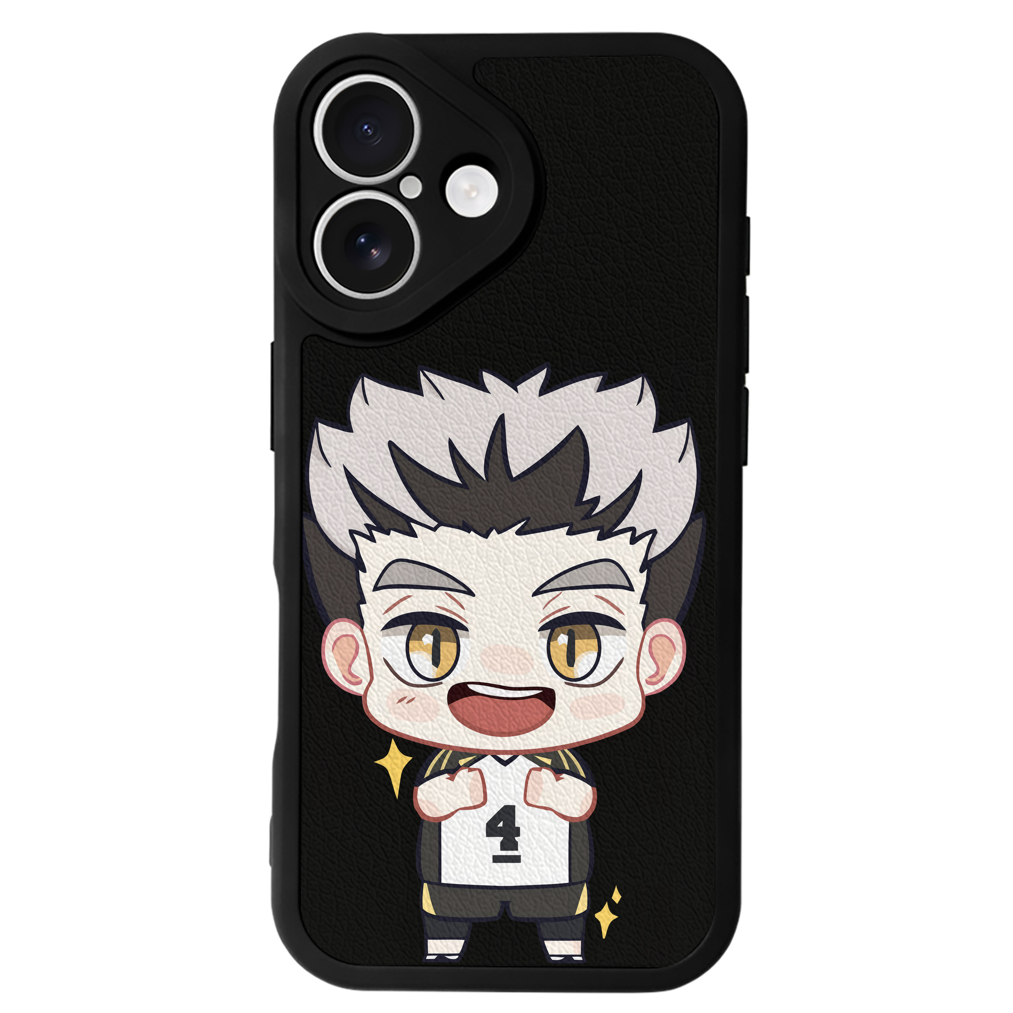 （画像用） ハイキュー!! Haikyu!! 【iPhone 16シリーズ対応】シリコンスマホケース（レザー調） 材質：シリコン